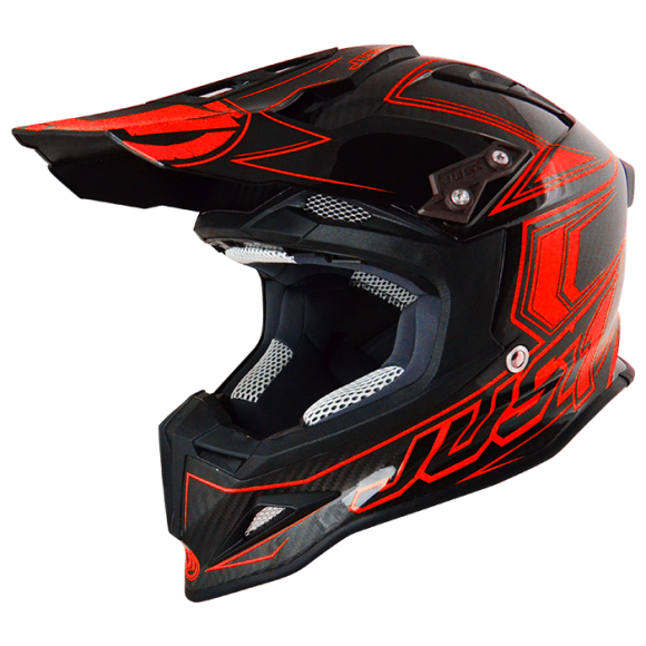 Шлем (кроссовый) JUST1 J12 CARBON FLUO Red